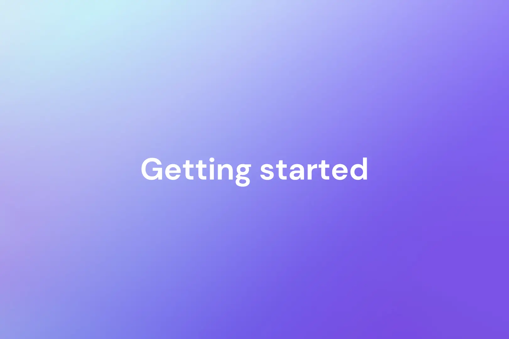 A branded image with the text, get started with Custellence.