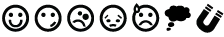 Different types of icons.