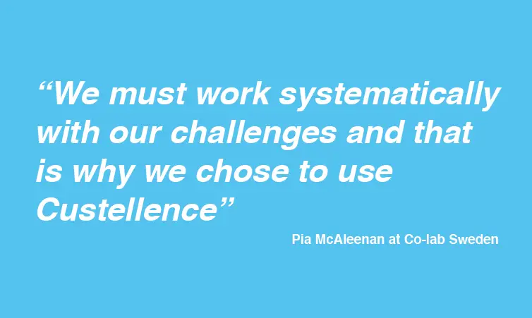 A quote on why SALAR / SKL chooses Custellence.